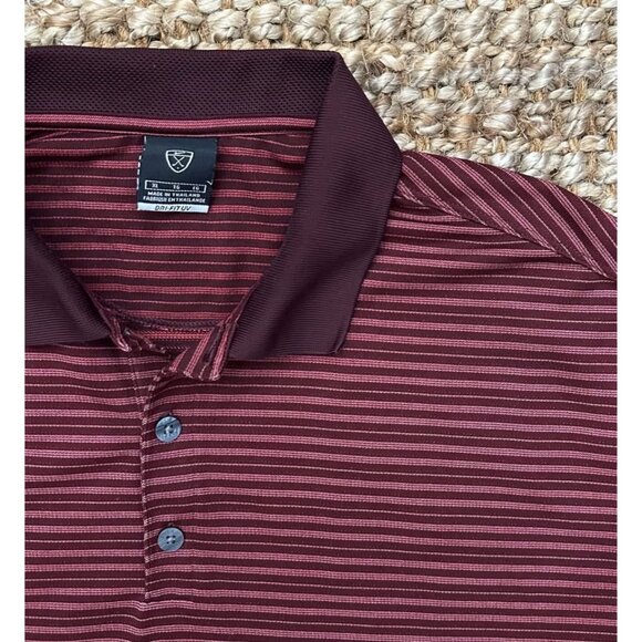 Nike Golf Polo Shirt Dri-Fit Maroon Red (XL) - Picture 4 of 6